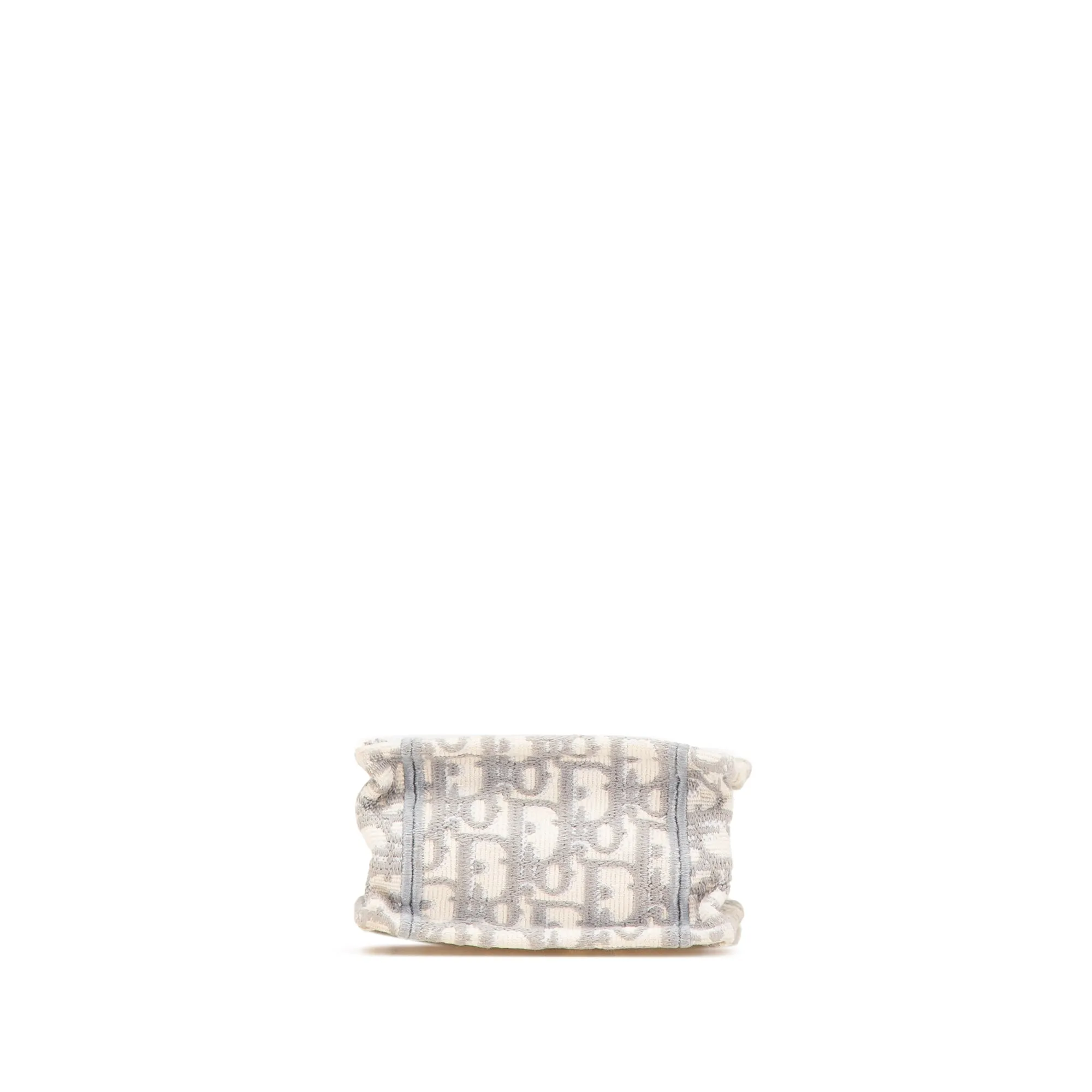 Gray Dior Mini Oblique Canvas Vertical Book Tote Satchel