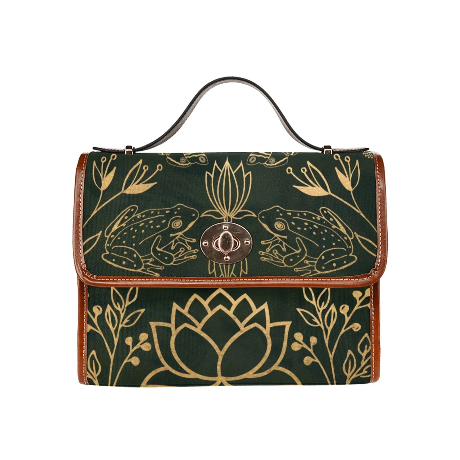 Green Frogs Purse Shoulder Bag