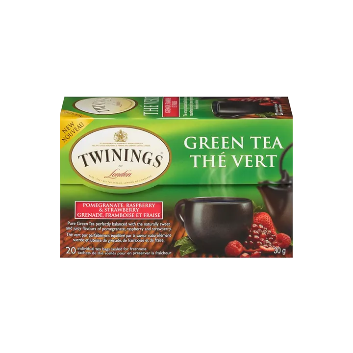 Green Pomegranate, Raspberry & Strawberry
