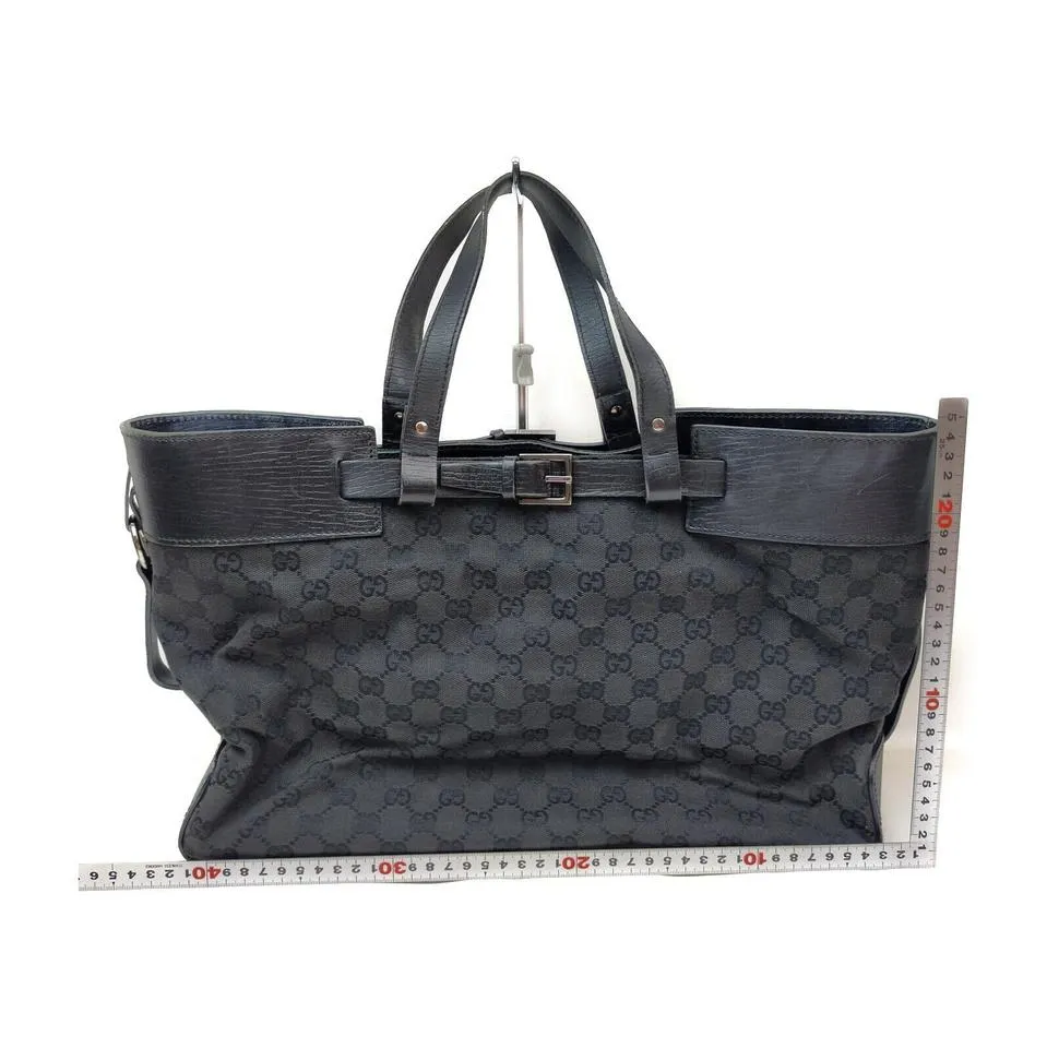 Gucci Black Monogram GG Tote Bag 863381