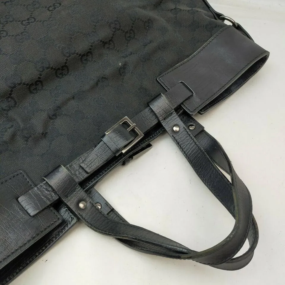 Gucci Black Monogram GG Tote Bag 863381