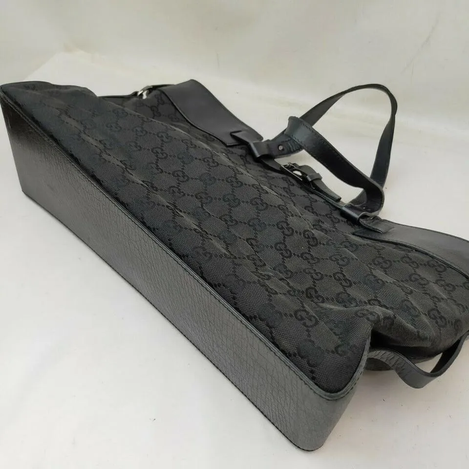 Gucci Black Monogram GG Tote Bag 863381