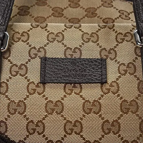 Gucci Duffle Brown Signature Guccissima Large Canvas Leather Travel