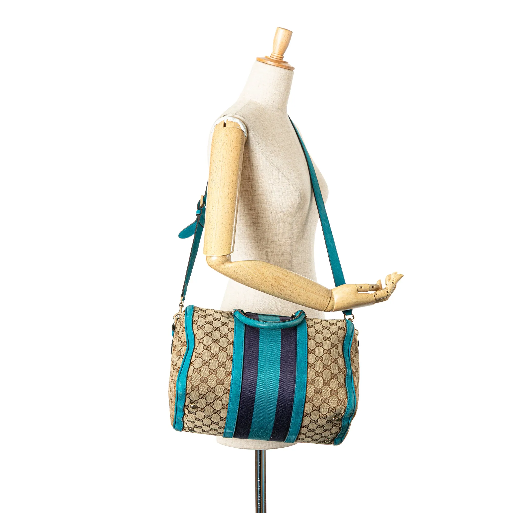 Gucci GG Canvas Web Joy Satchel