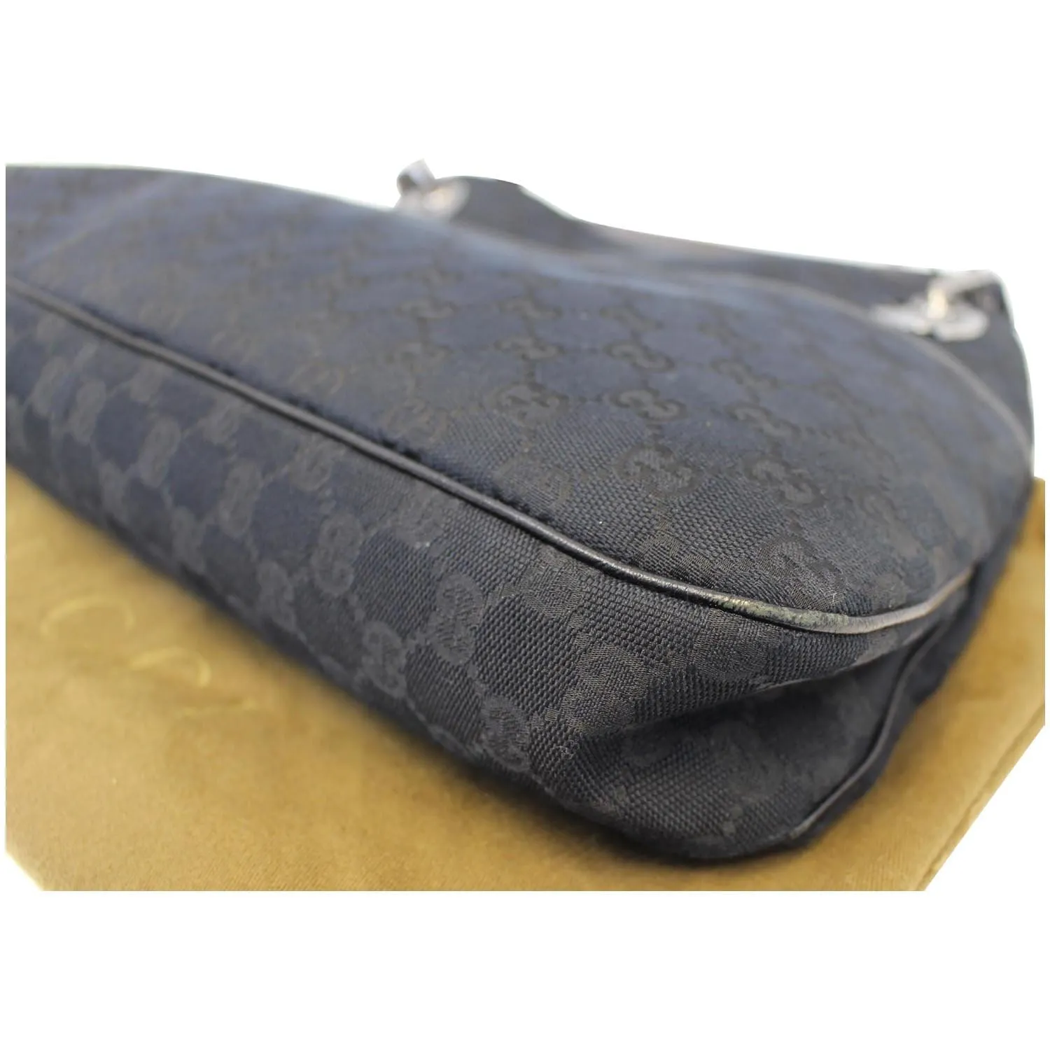 GUCCI GG Monogram Medium Eclipse Shoulder Bag Black