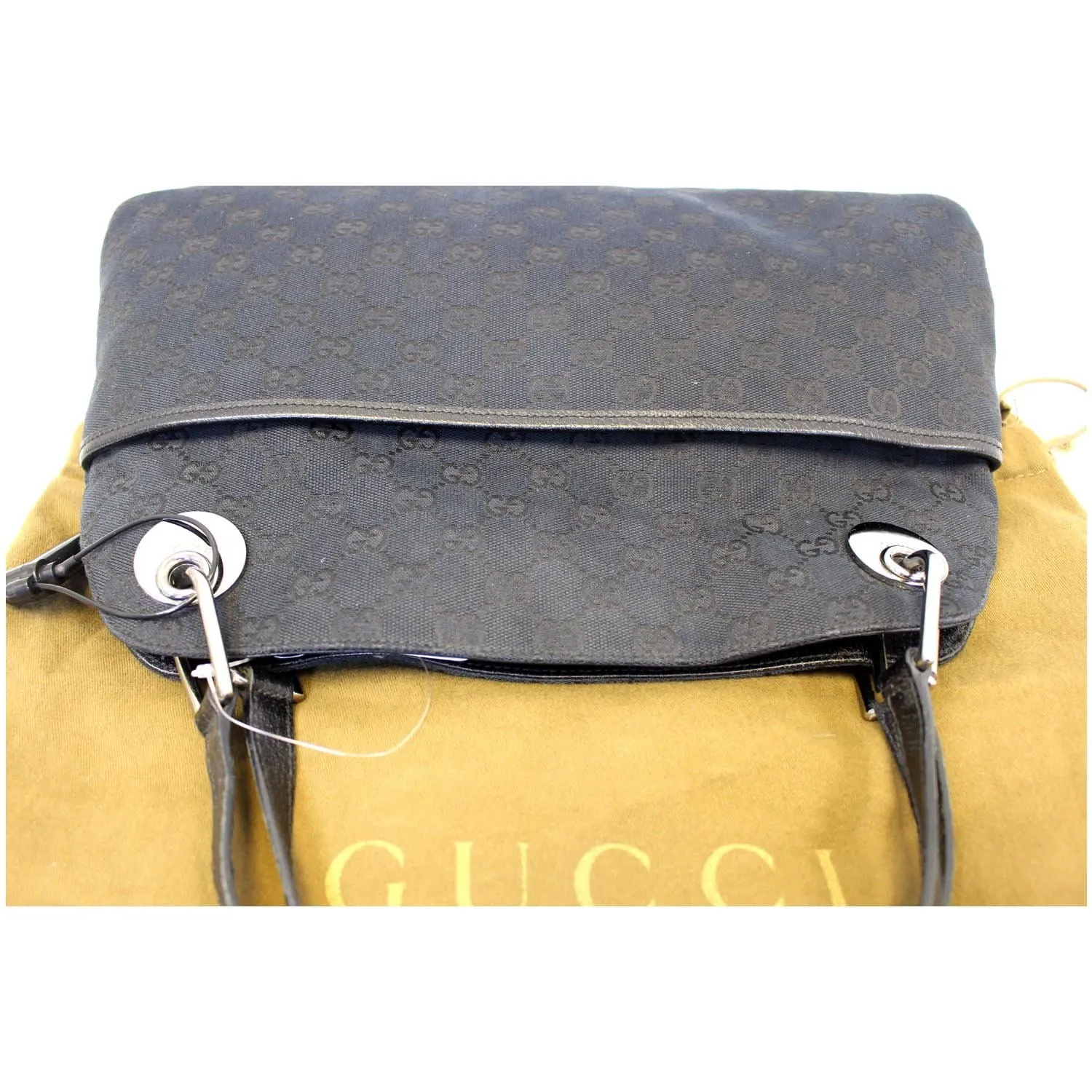 GUCCI GG Monogram Medium Eclipse Shoulder Bag Black
