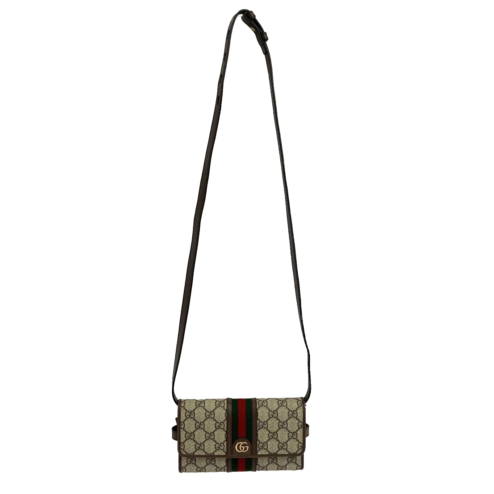Gucci - GG Supreme Monogram Ophidia Crossbody Wallet