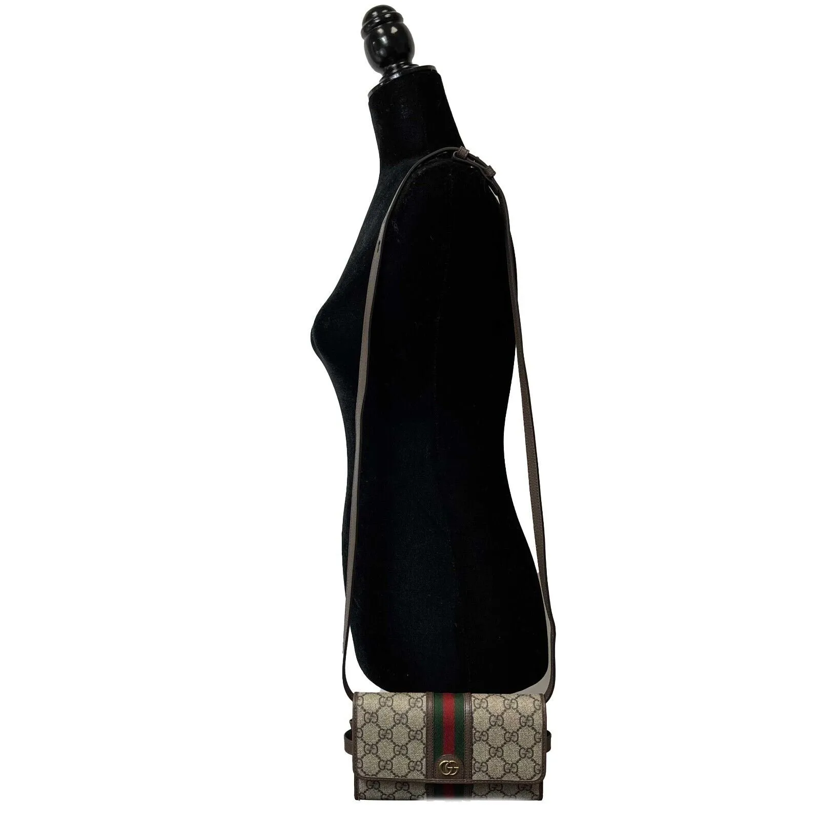 Gucci - GG Supreme Monogram Ophidia Crossbody Wallet