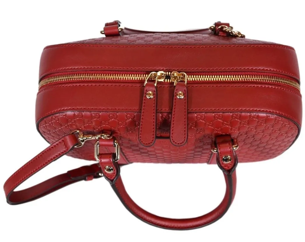 Gucci Microguccissima Medium Satchel in Red