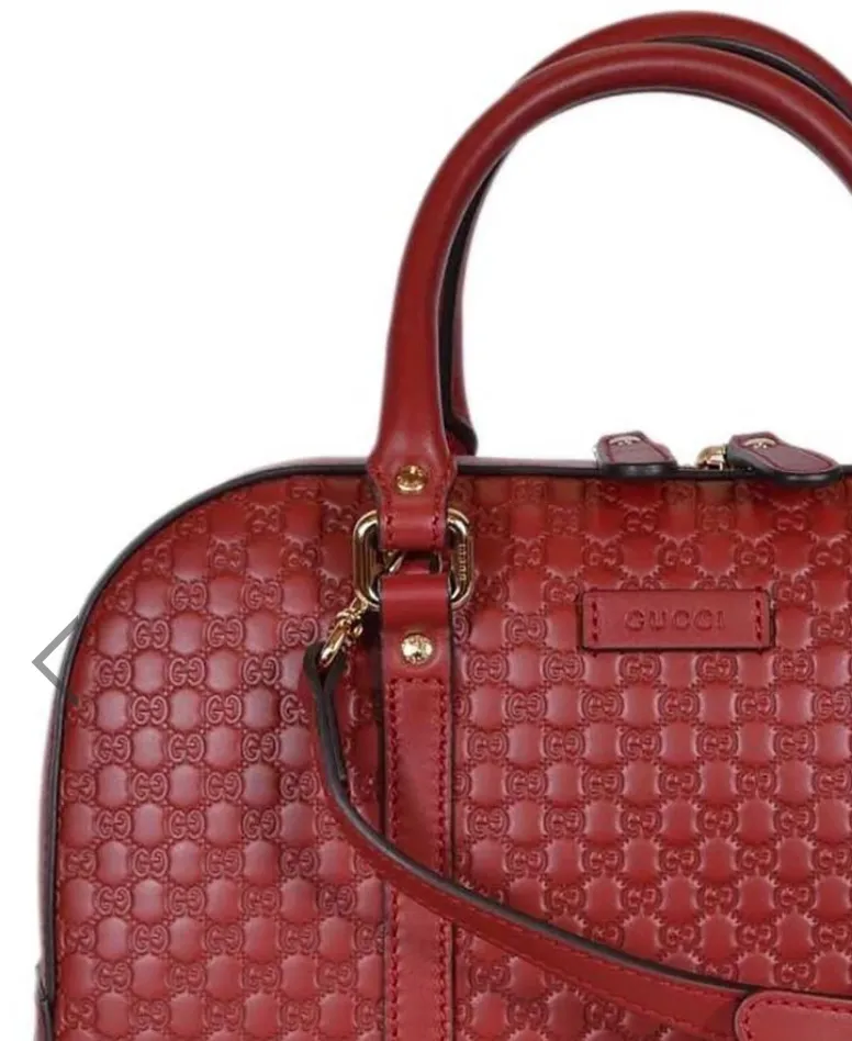 Gucci Microguccissima Medium Satchel in Red