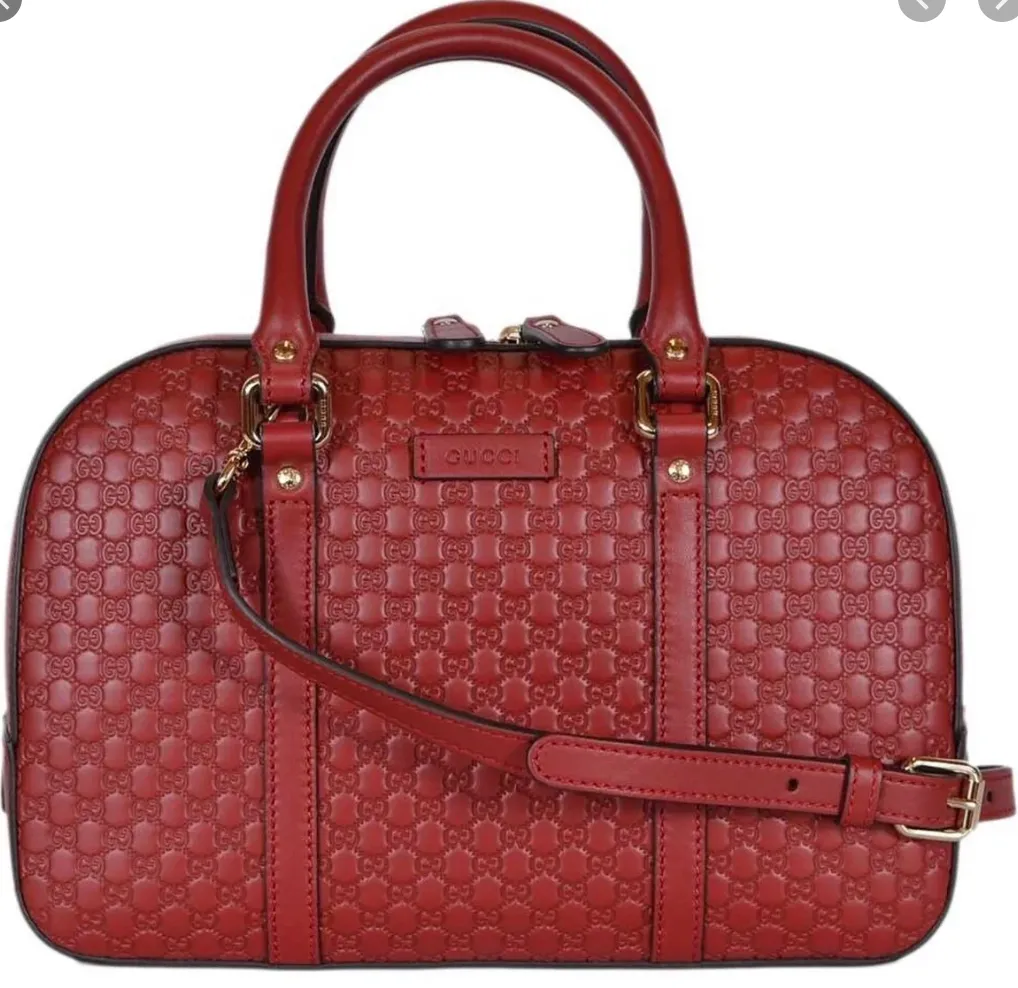 Gucci Microguccissima Medium Satchel in Red