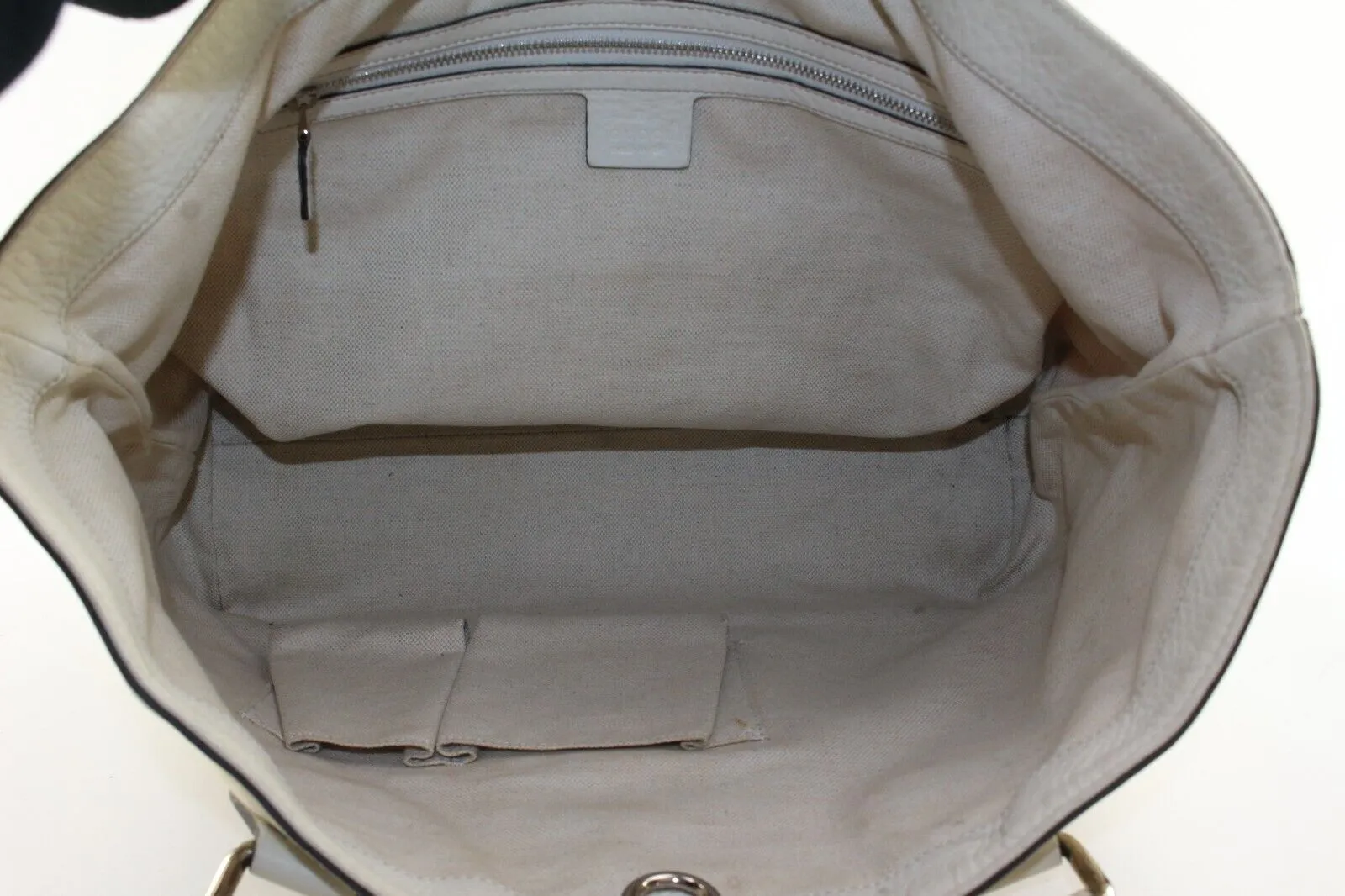 Gucci Navy Web Ivory Tote 2GK0104K