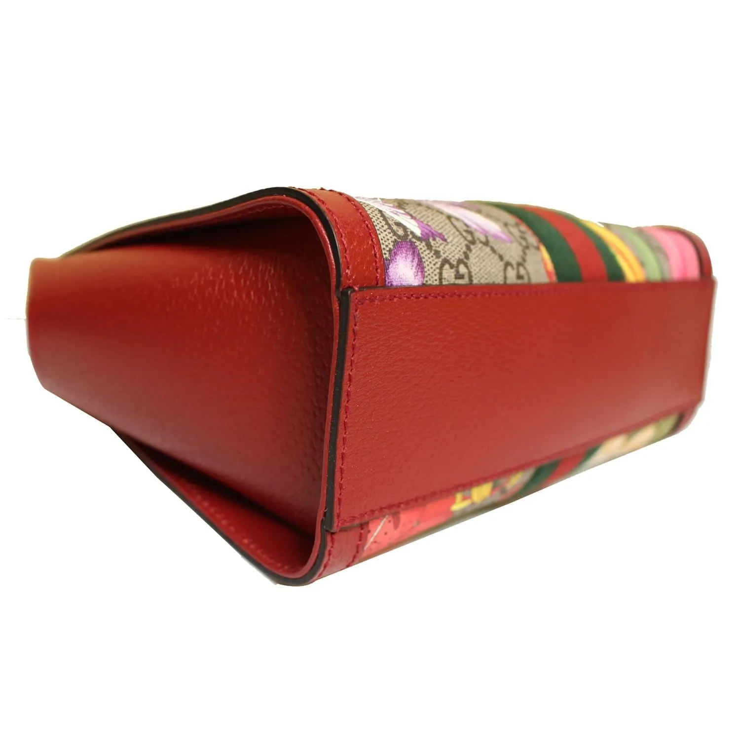 GUCCI Ophidia GG Flora Supreme Small Tote Bag Red 547551