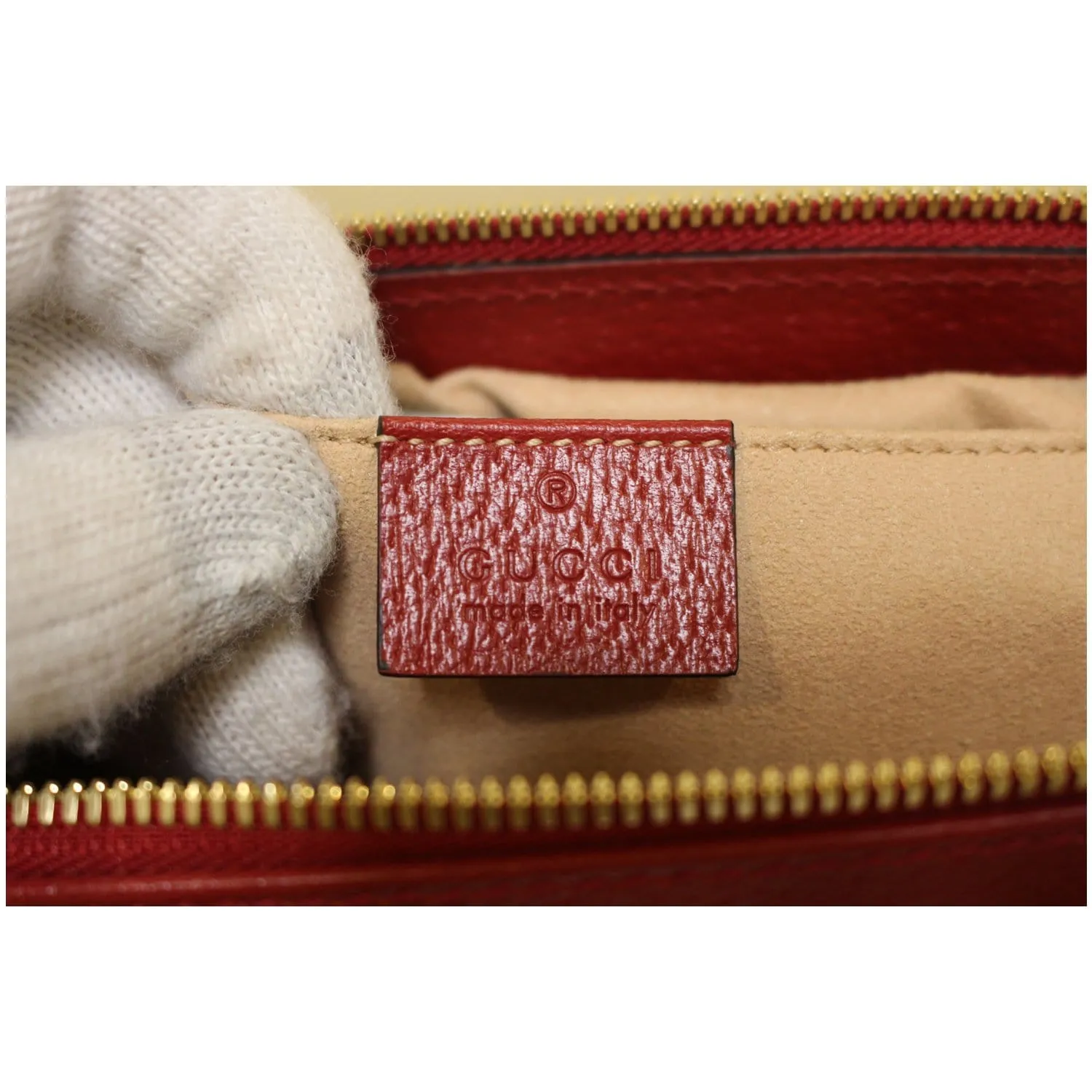 GUCCI Ophidia GG Flora Supreme Small Tote Bag Red 547551