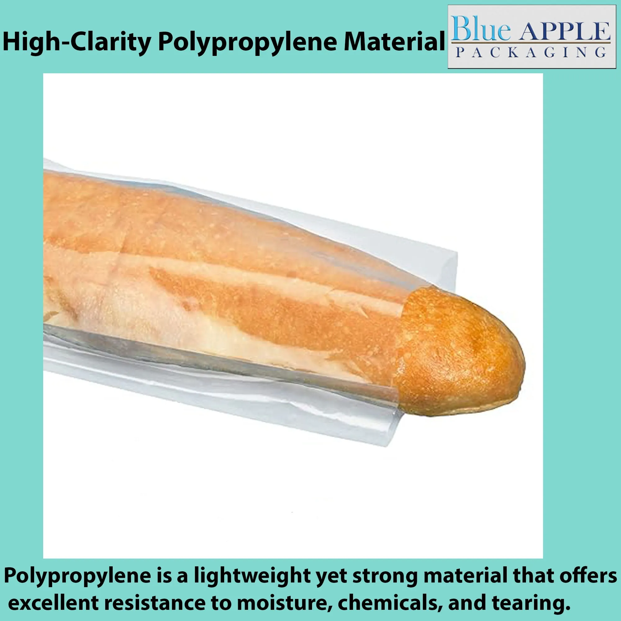 Gusseted Polypropylene Bags 1.5 Mil 4.5X1.25X7.5 inches Flat Open Top