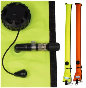 Halcyon SMB Oral Inflate Diver Alert Marker with OPV 3.3'