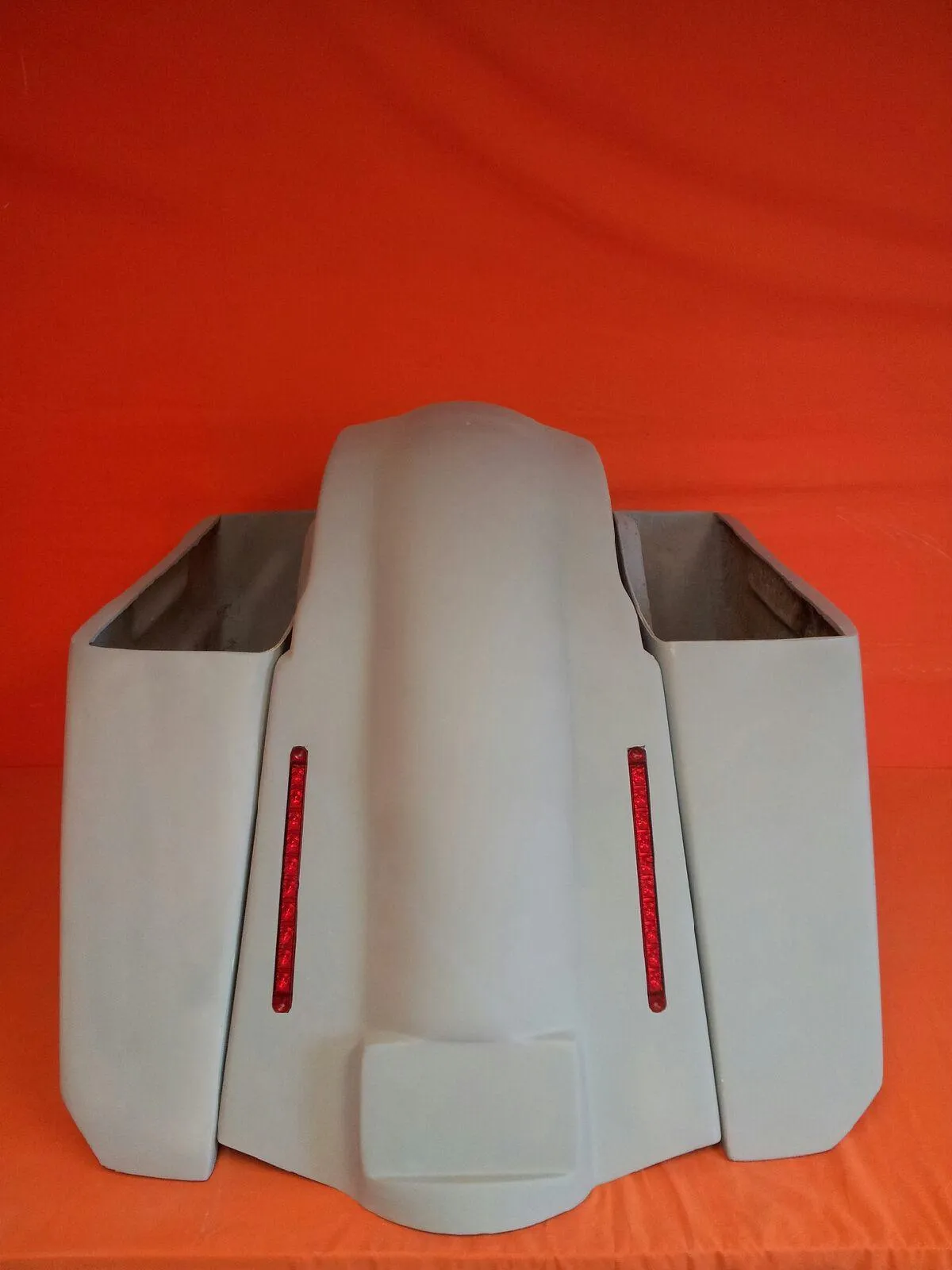 Harley Davidson 5" Softail Heritage Extended Stretched Saddlebags No Lids LED Fender No CutOuts