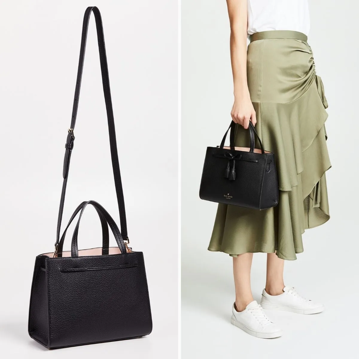 Hayes Street Isobel Black Sam Satchel Bag