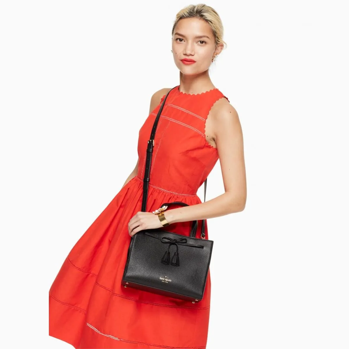 Hayes Street Isobel Black Sam Satchel Bag