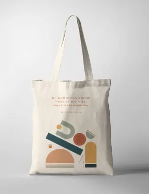 He Who Began A Good Work {Tote Bag}