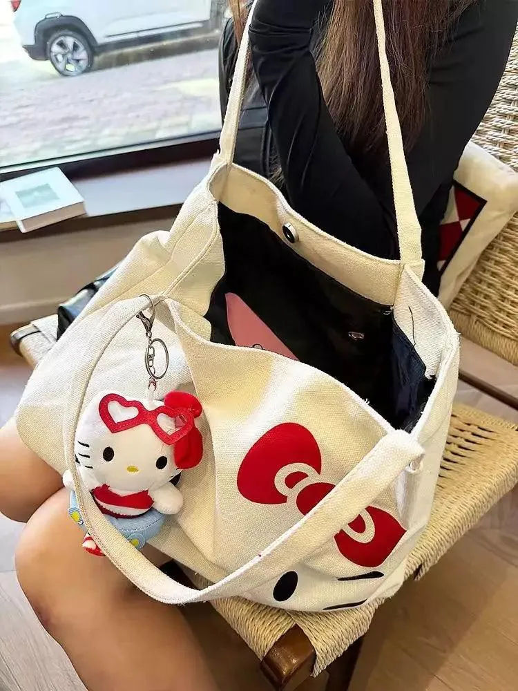 Hello Kitty Premium Big Shoulder Tote Bag