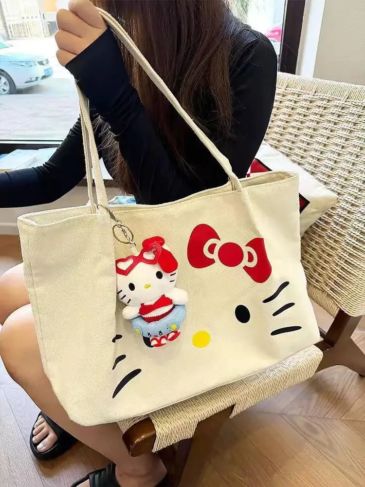 Hello Kitty Premium Big Shoulder Tote Bag
