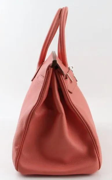 Hermes Birkin 35 in Crevette Clemence Leather: A Statement of Elegance