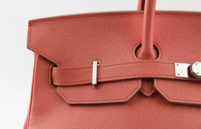 Hermes Birkin 35 in Crevette Clemence Leather: A Statement of Elegance