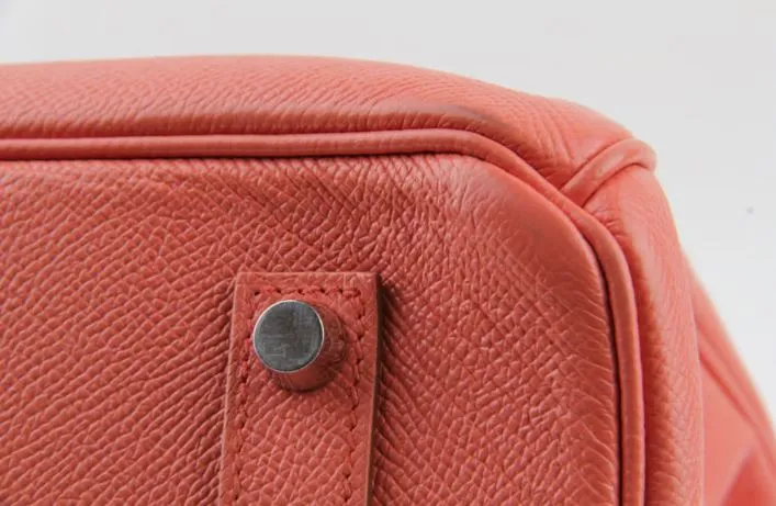 Hermes Birkin 35 in Crevette Clemence Leather: A Statement of Elegance
