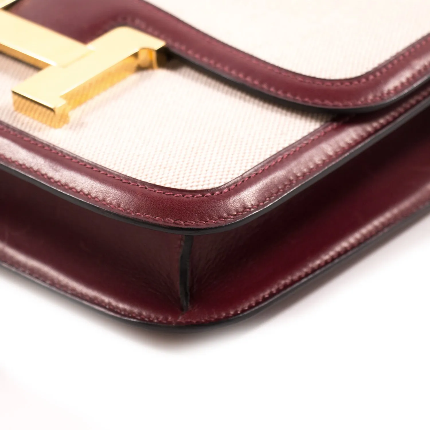 Hermès Constance 23 Crinoline Toile Canvas Leather