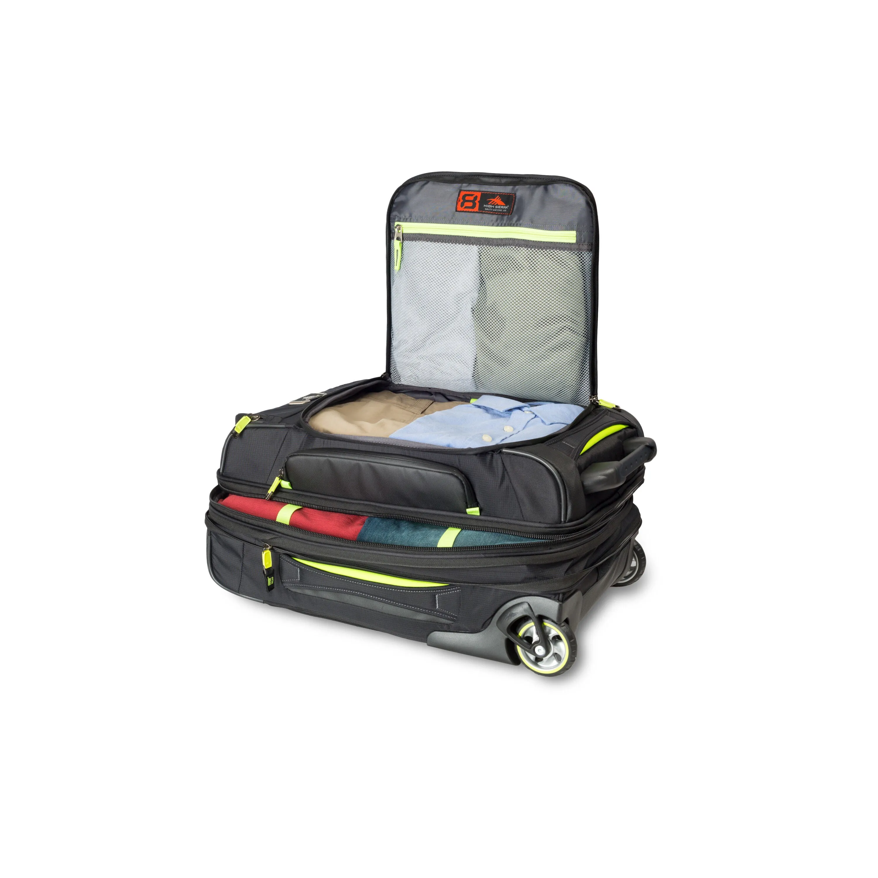 High Sierra AT8 Carry-On Wheeled Duffel Upright (SMALL)