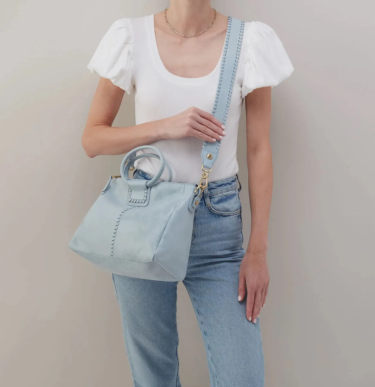 Hobo SHEILA Medium Satchel - Sky