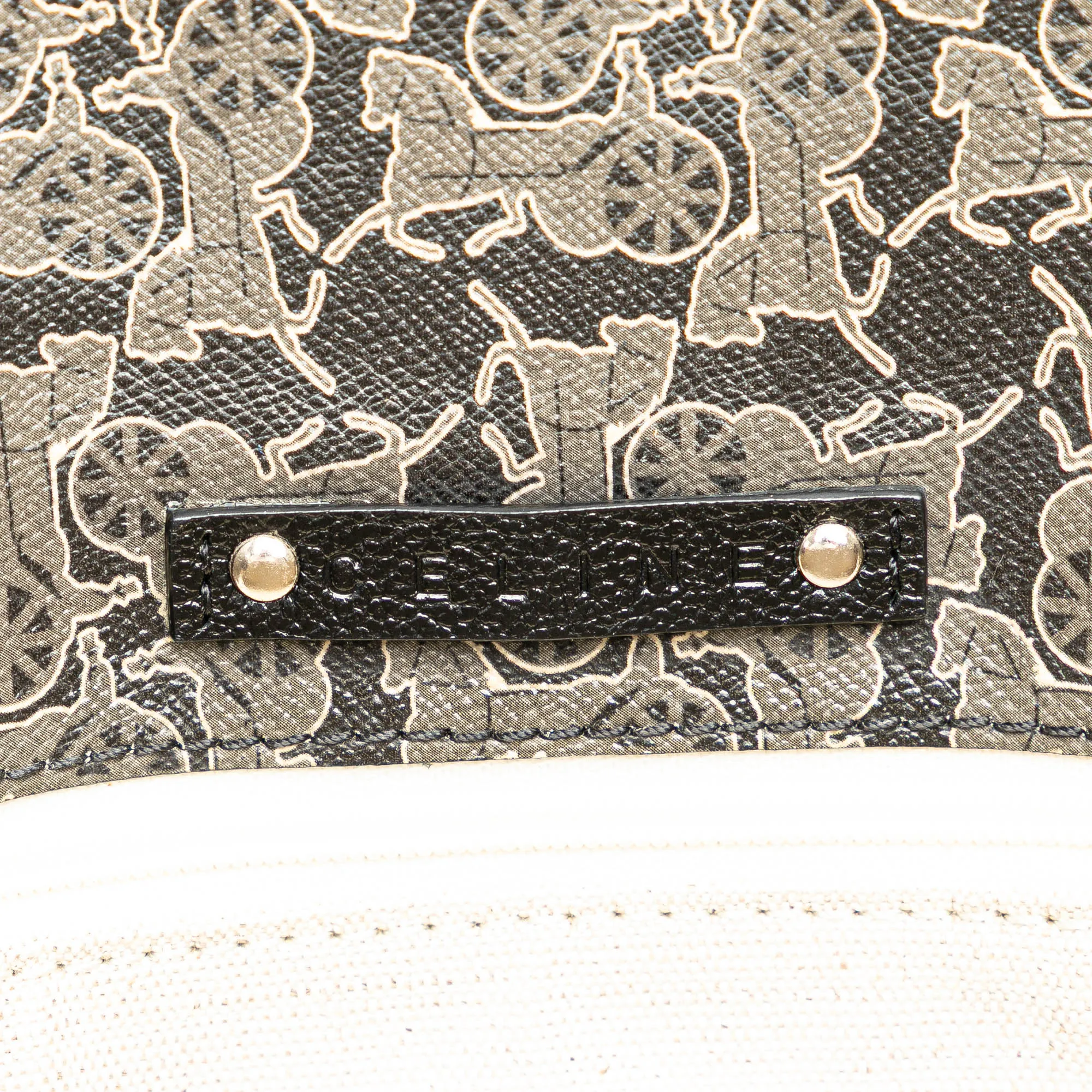 Horse Carriage Coated Canvas Shoulder Bag
