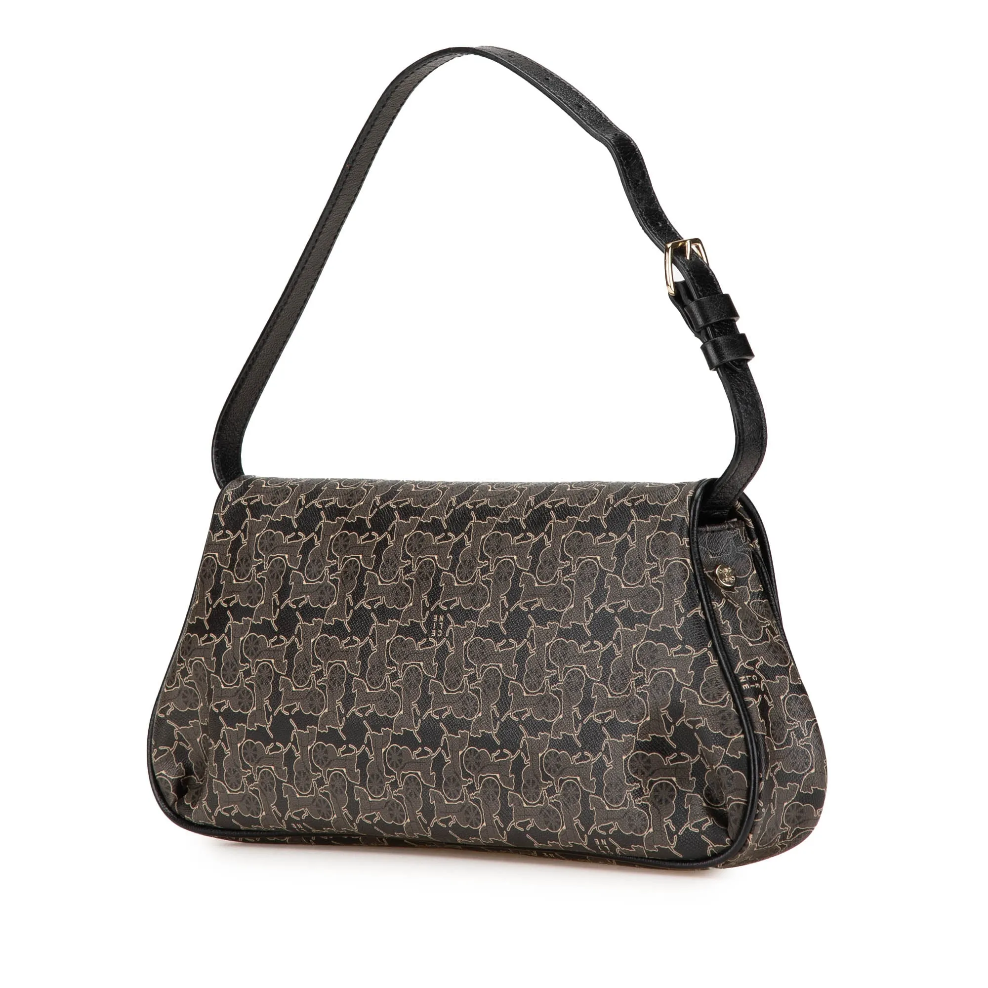 Horse Carriage Coated Canvas Shoulder Bag