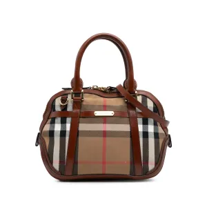 House Check Canvas Bridle Orchard Satchel