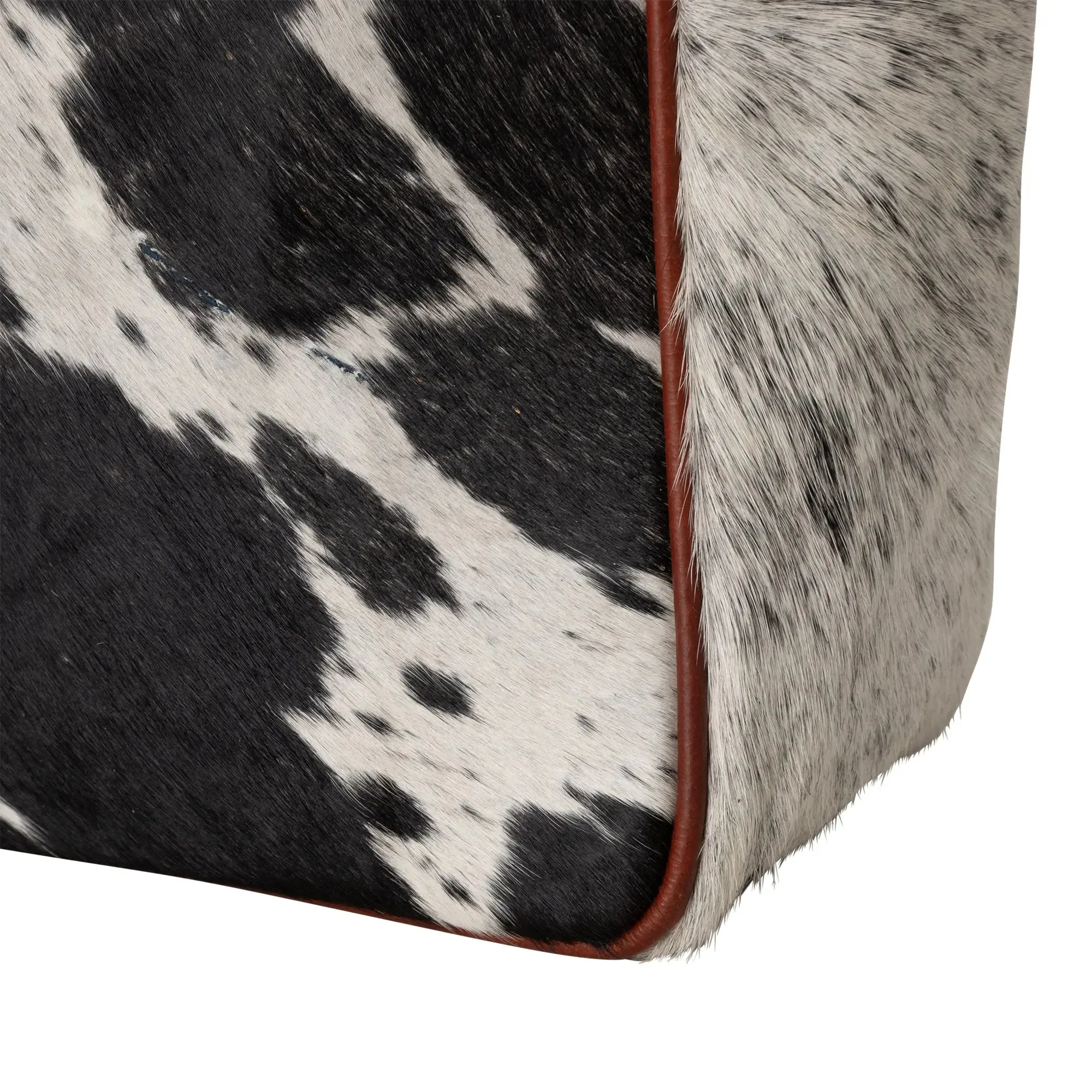 Huntley Equestrian Hair On Hide Cow Leather Tote Handbag