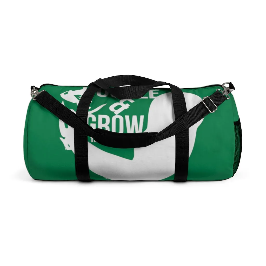 Hustle & Grow Gym Bag (Green/White)