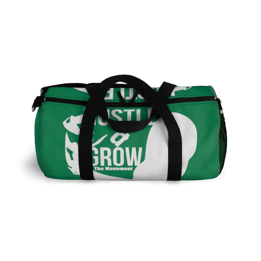 Hustle & Grow Gym Bag (Green/White)