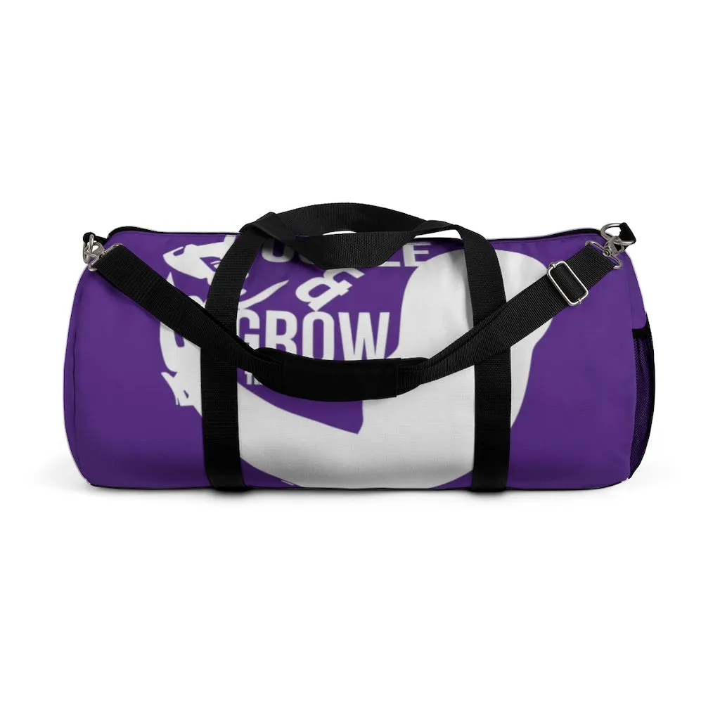 Hustle & Grow Gym Bag (Purple/White)