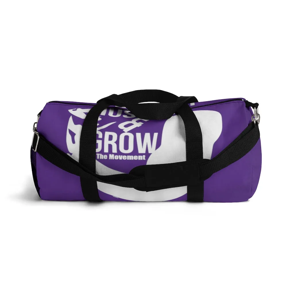 Hustle & Grow Gym Bag (Purple/White)