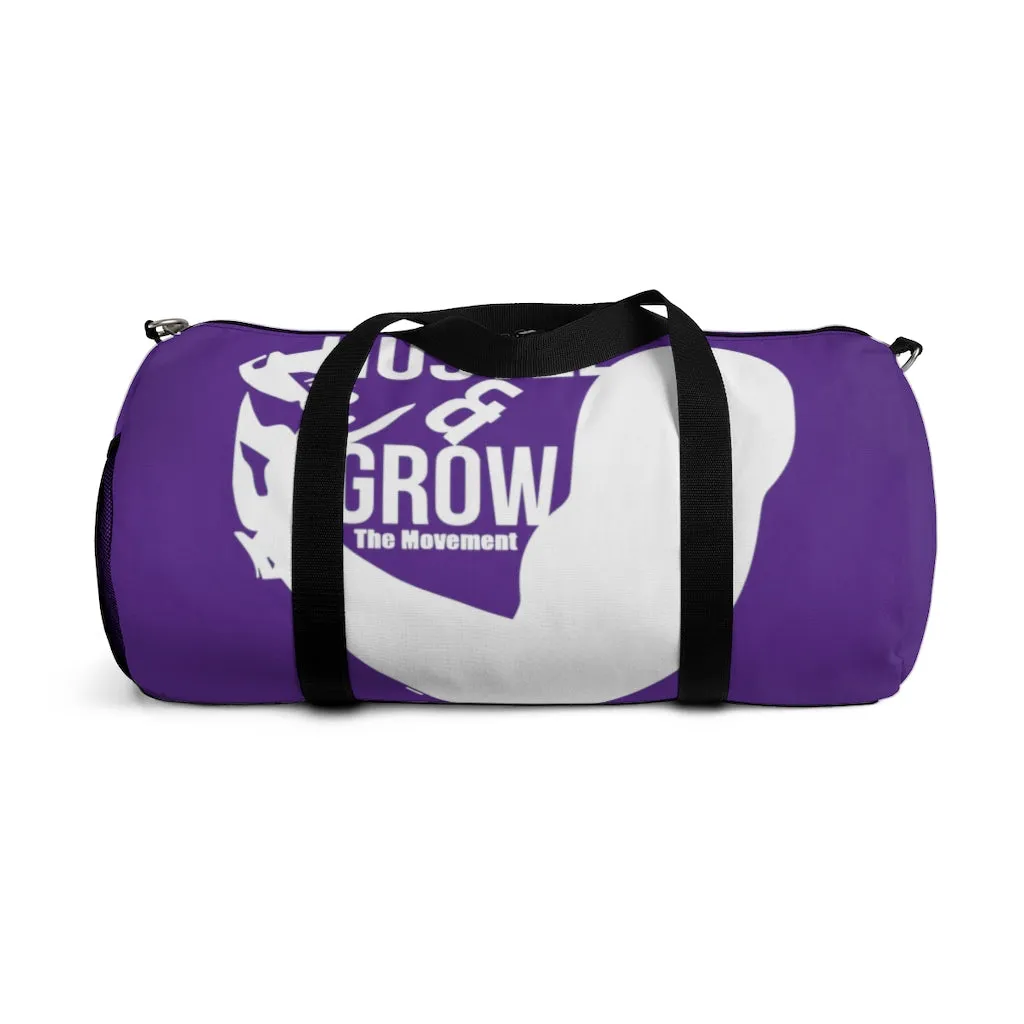 Hustle & Grow Gym Bag (Purple/White)