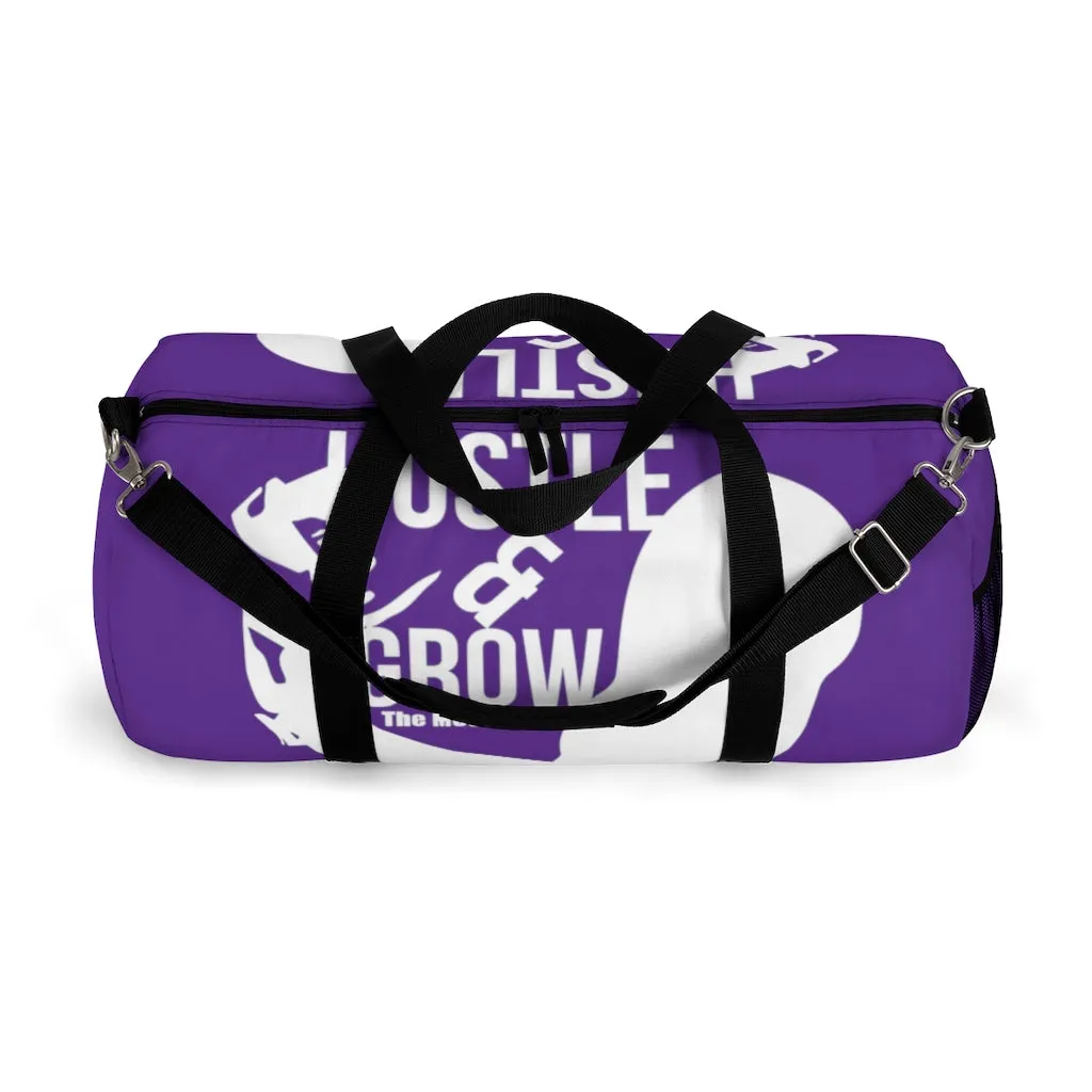 Hustle & Grow Gym Bag (Purple/White)