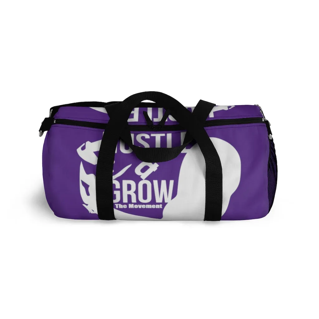 Hustle & Grow Gym Bag (Purple/White)