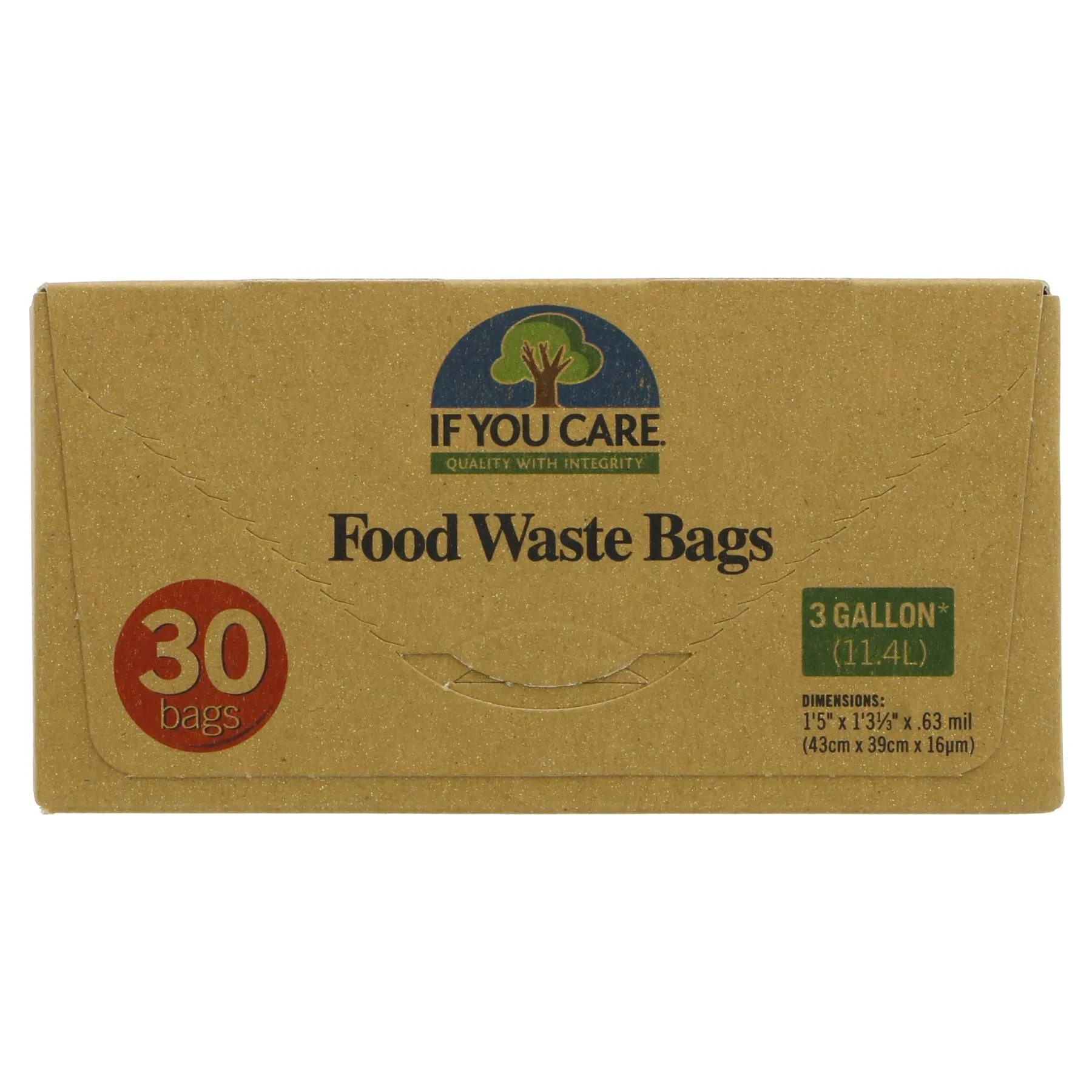 If You Care | Food Waste Bags 11L - Compostable Bags | 30 bags