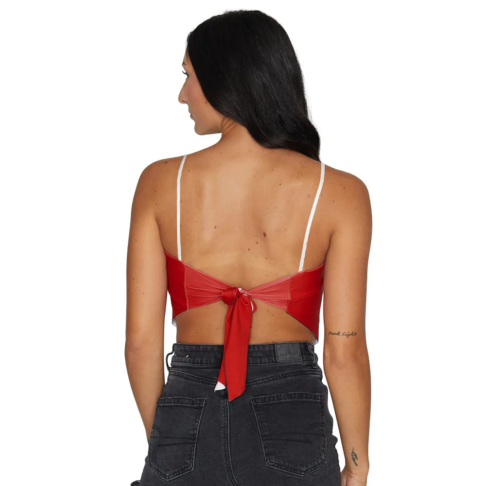 Iowa State Red Bandana Strap Top