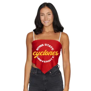 Iowa State Red Bandana Strap Top
