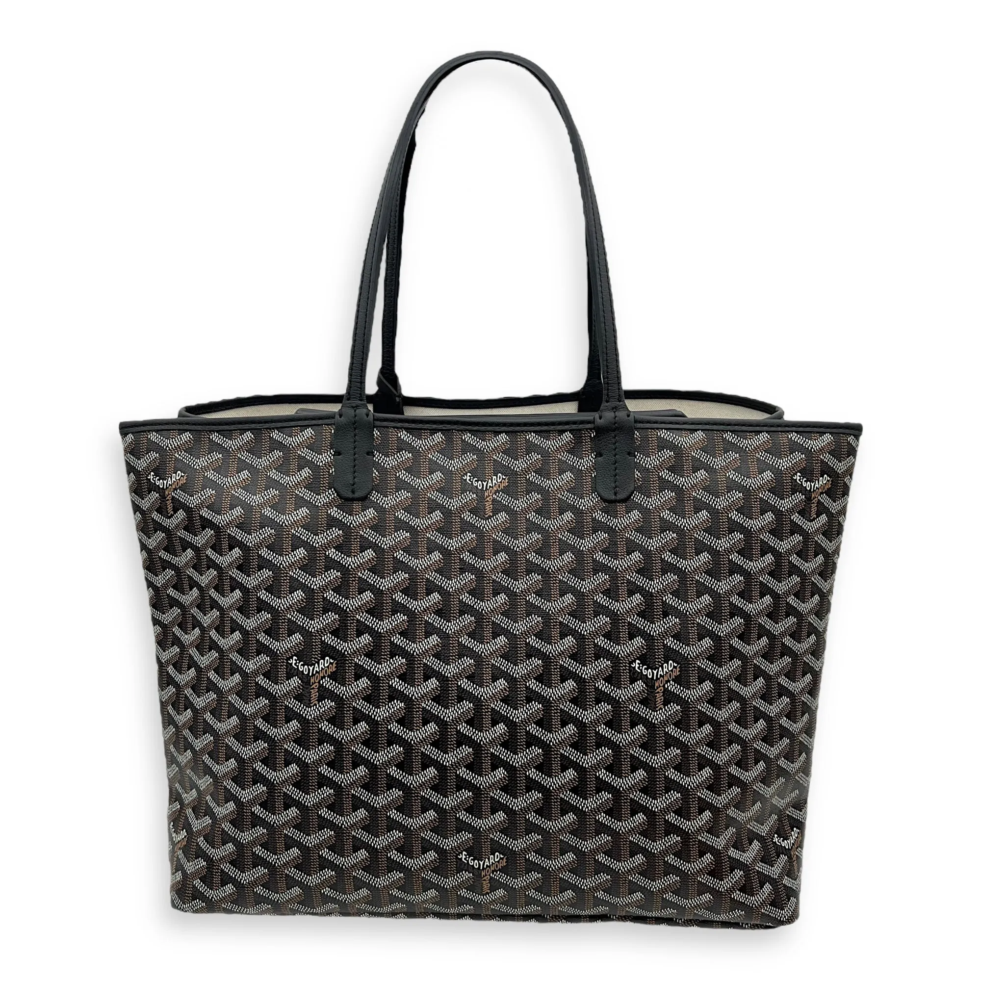 Isabelle PM Black Tote Bag in Coated Canvas, Silver hardware