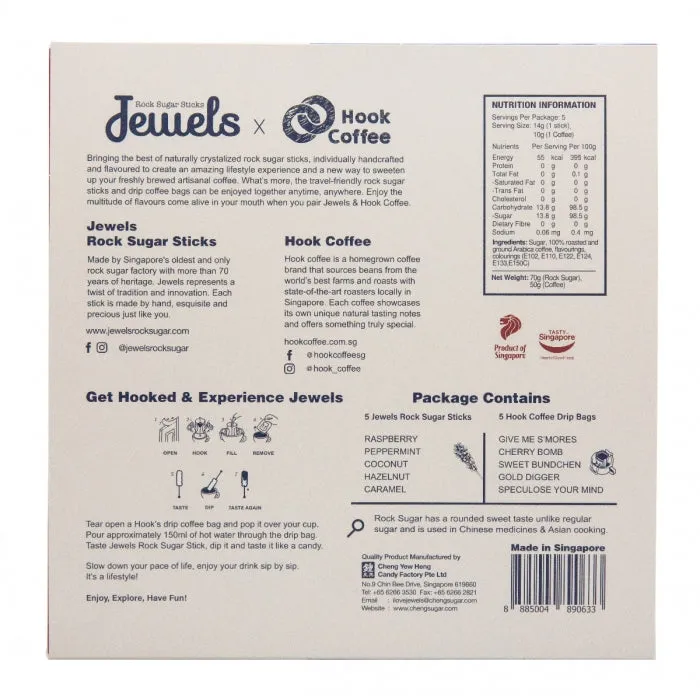 Jewels Rock Sugar Sticks x Hook Coffee