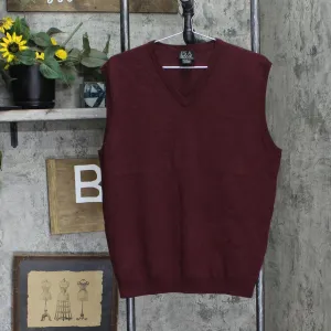 Jos A. Bank Mens Wool Sweater Vest 16705932c402dc Maroon Red L