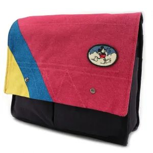 Junk Food Mickey Mouse Canvas Briefcase Satchel Handbag Messenger Bag